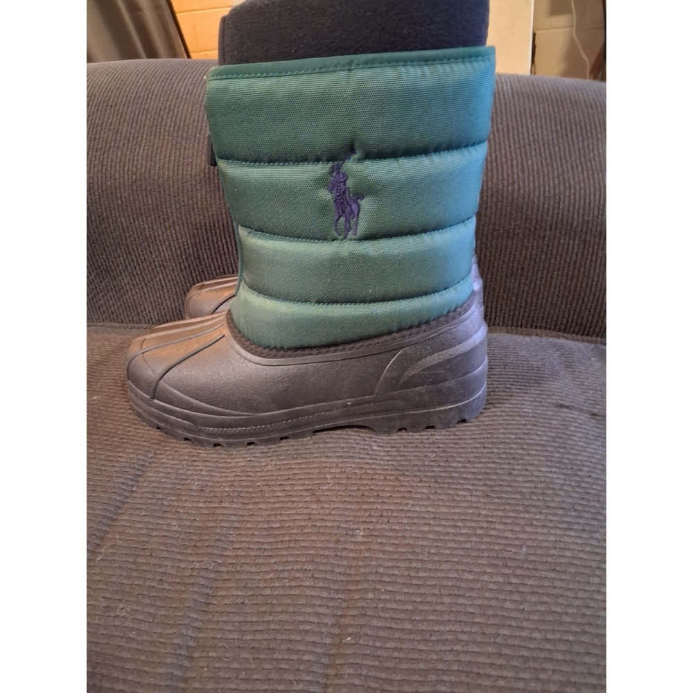 Polo Ralph Lauren Vancouver Snow Boots Womens 8.5 Youth 6 Hunter‎ Green
